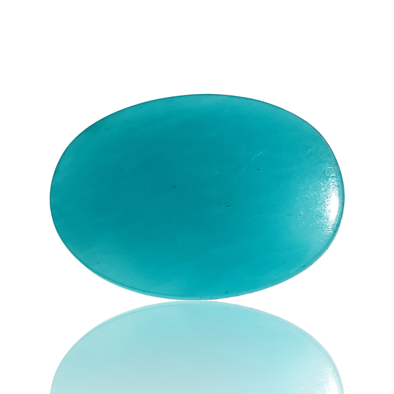 20Ct Natural Peruvian ICY Amazonite Cabochon. Size- approx. 31x22mm