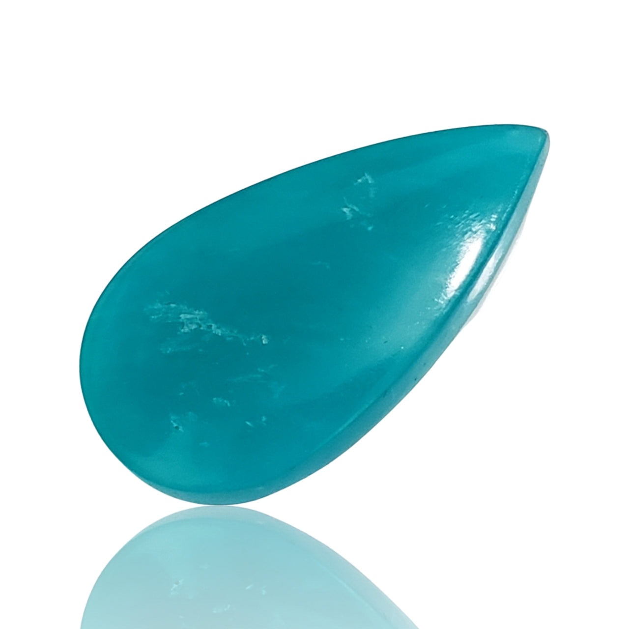 25.5Ct Natural Peruvian ICY Amazonite Cabochon. Size- approx. 35x19mm