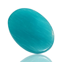 Thumbnail for 20Ct Natural Peruvian ICY Amazonite Cabochon. Size- approx. 31x22mm