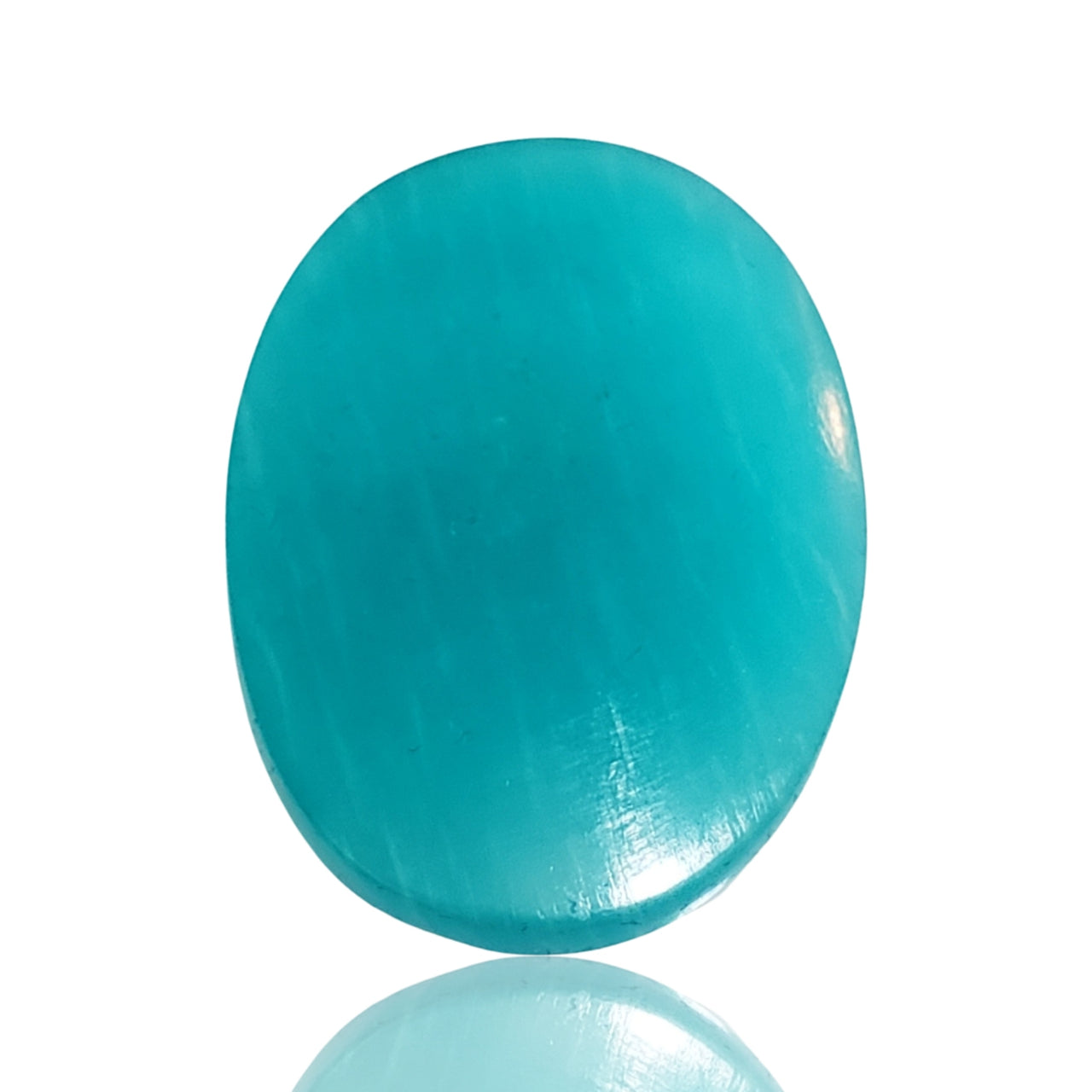 20Ct Natural Peruvian ICY Amazonite Cabochon. Size- approx. 31x22mm