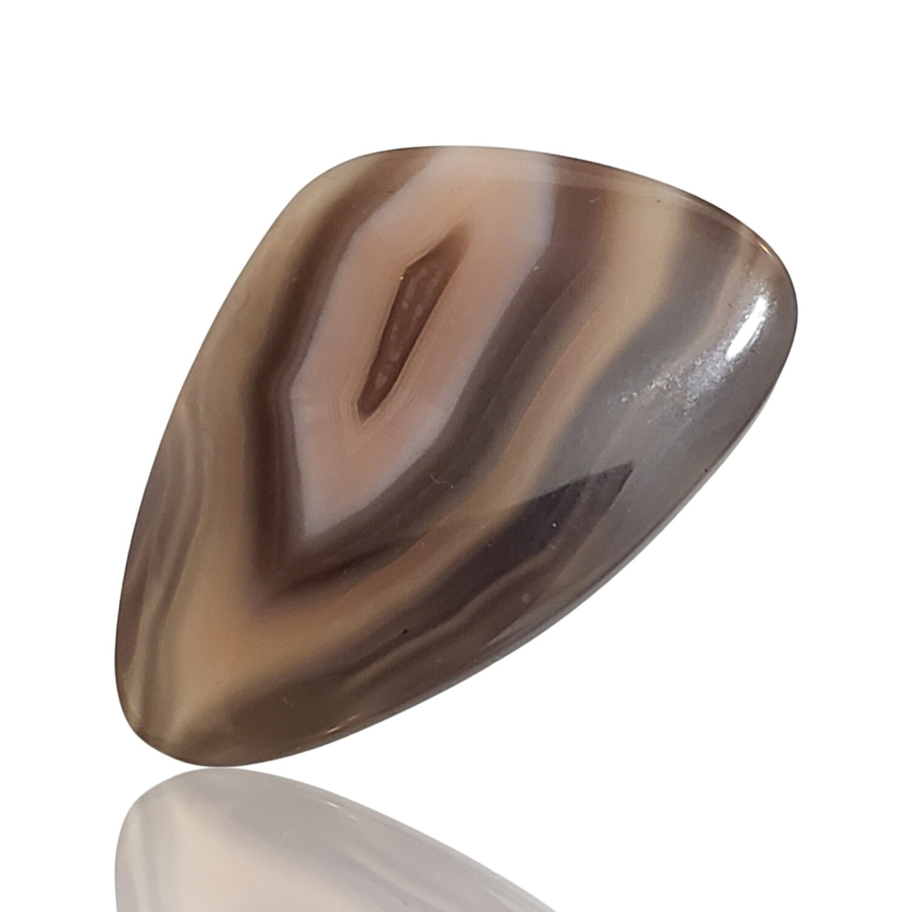 20.5Ct Natural Botswana Agate Cabochon. Size- approx. 36x23mm