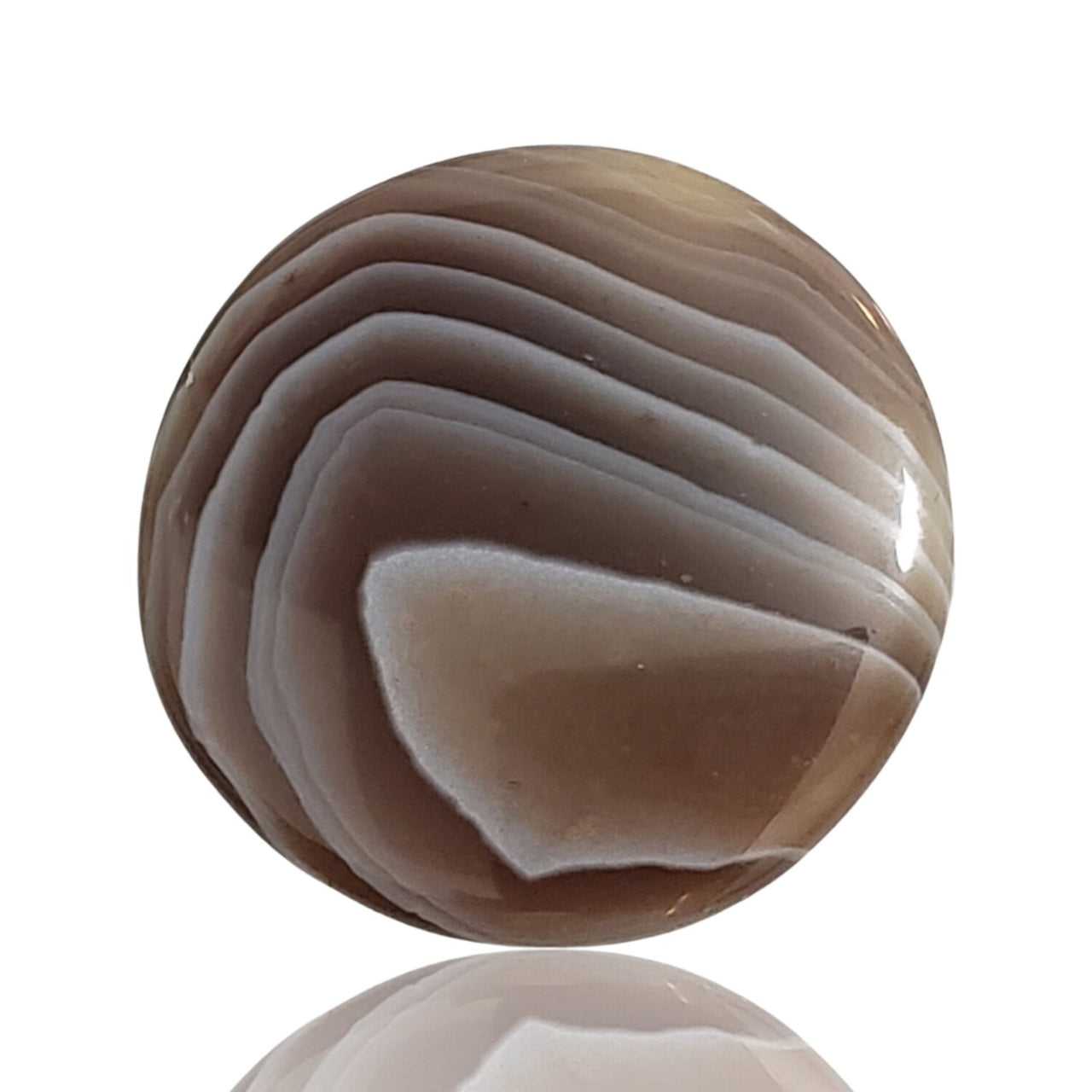 23Ct Natural Botswana Agate Cabochon. Size- approx. 26mm