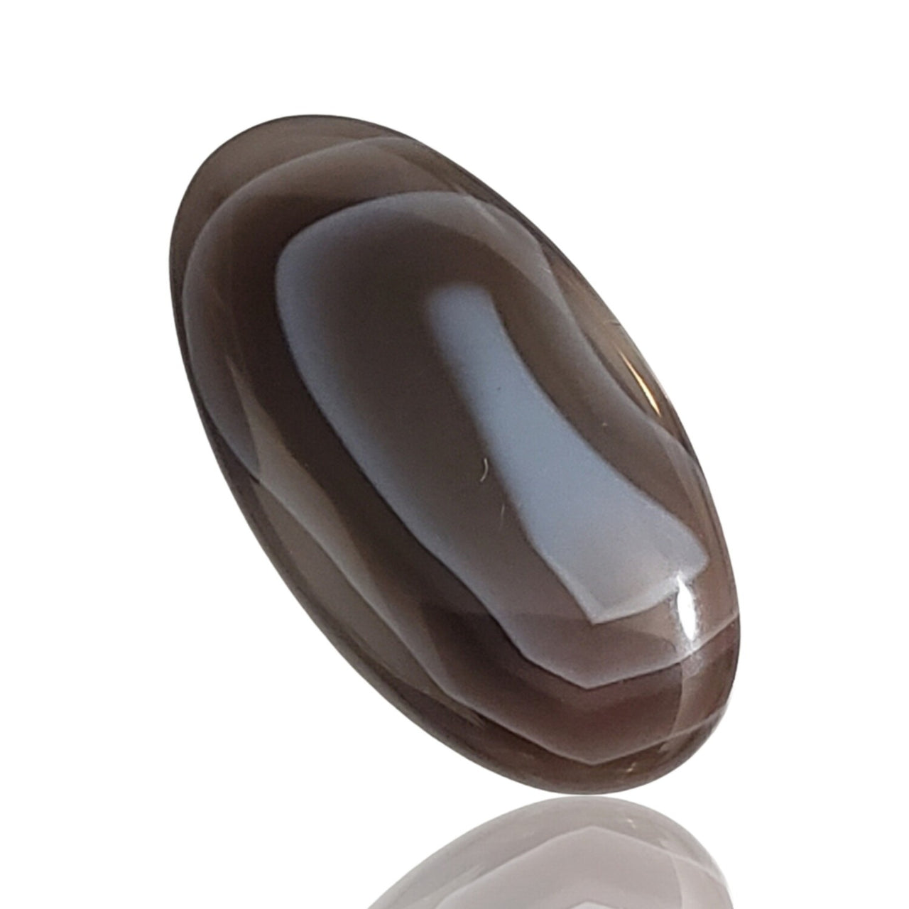 14.5Ct Natural Botswana Agate Cabochon. Size- approx. 27x15mm