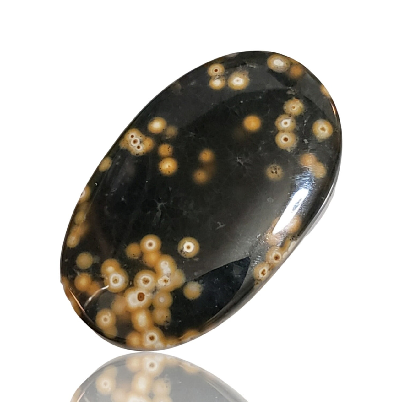 27.5Natural Ocean Jasper Cabochon. Size- approx. 32x20mm