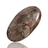 Thumbnail for 17Ct Natural Mushroom Rhyolite DRILLED Pendant Bead. Size- approx. 31x17mm