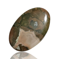 Thumbnail for 25Ct Natural Rhyolite Rainforest Cabochon. Size- approx. 31x20mm