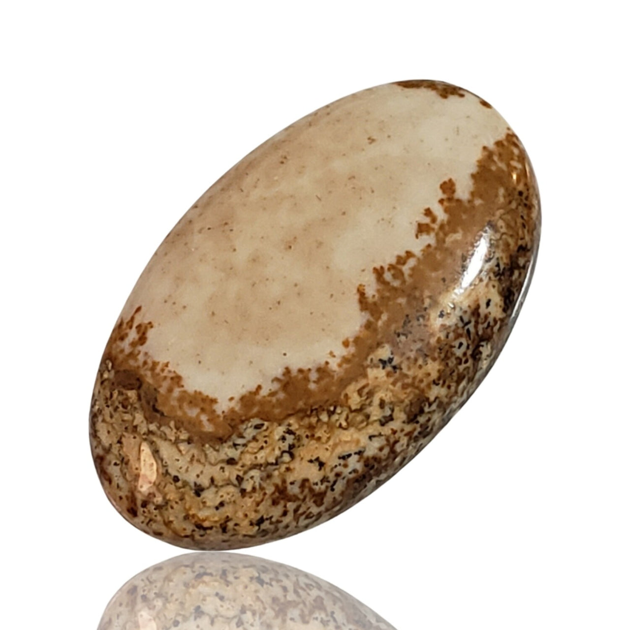 26.5Ct Natural Picture Jasper Cabochon. Size- approx. 30x19mm