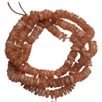 Thumbnail for Natural Sunstone Heishi Round Bead Strand