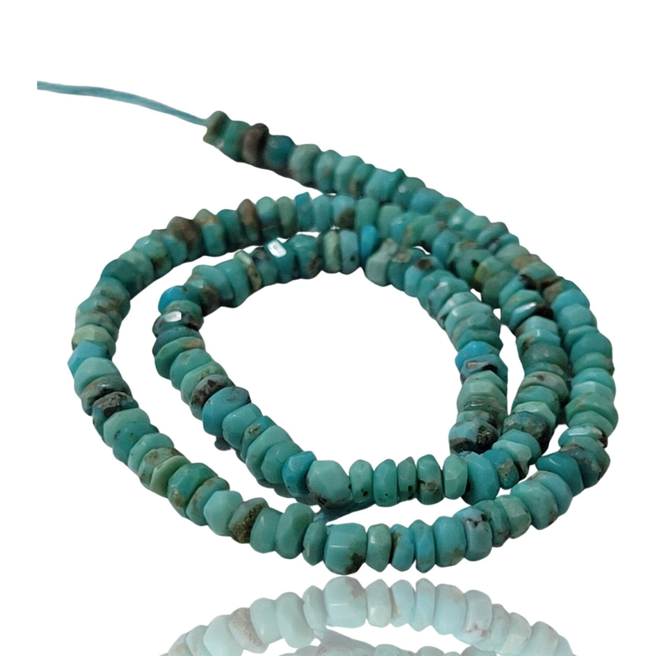 Natural Arizona Turquoise Bead Strand