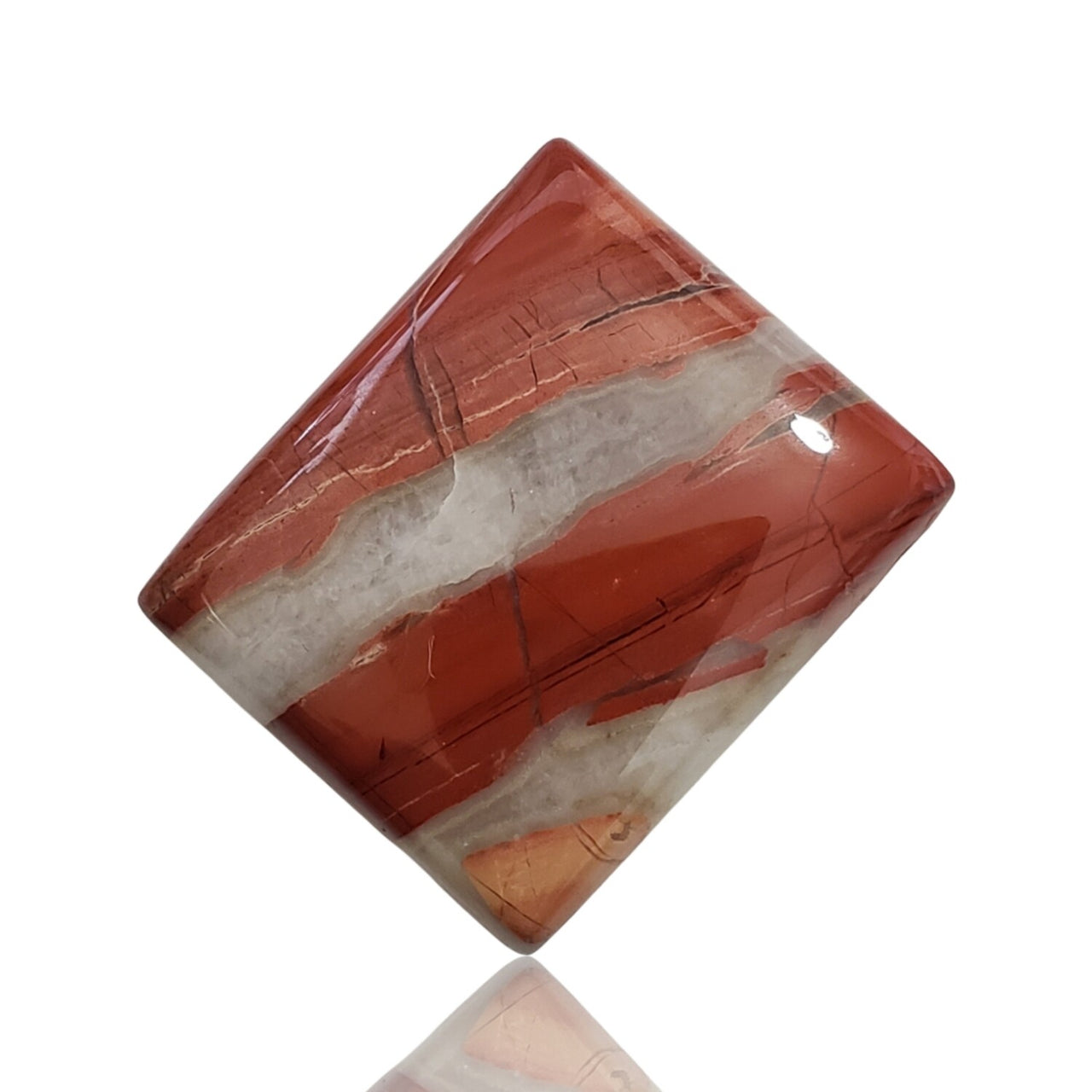 82.5Ct Natural Red River Jasper Cabochon 34x28mm