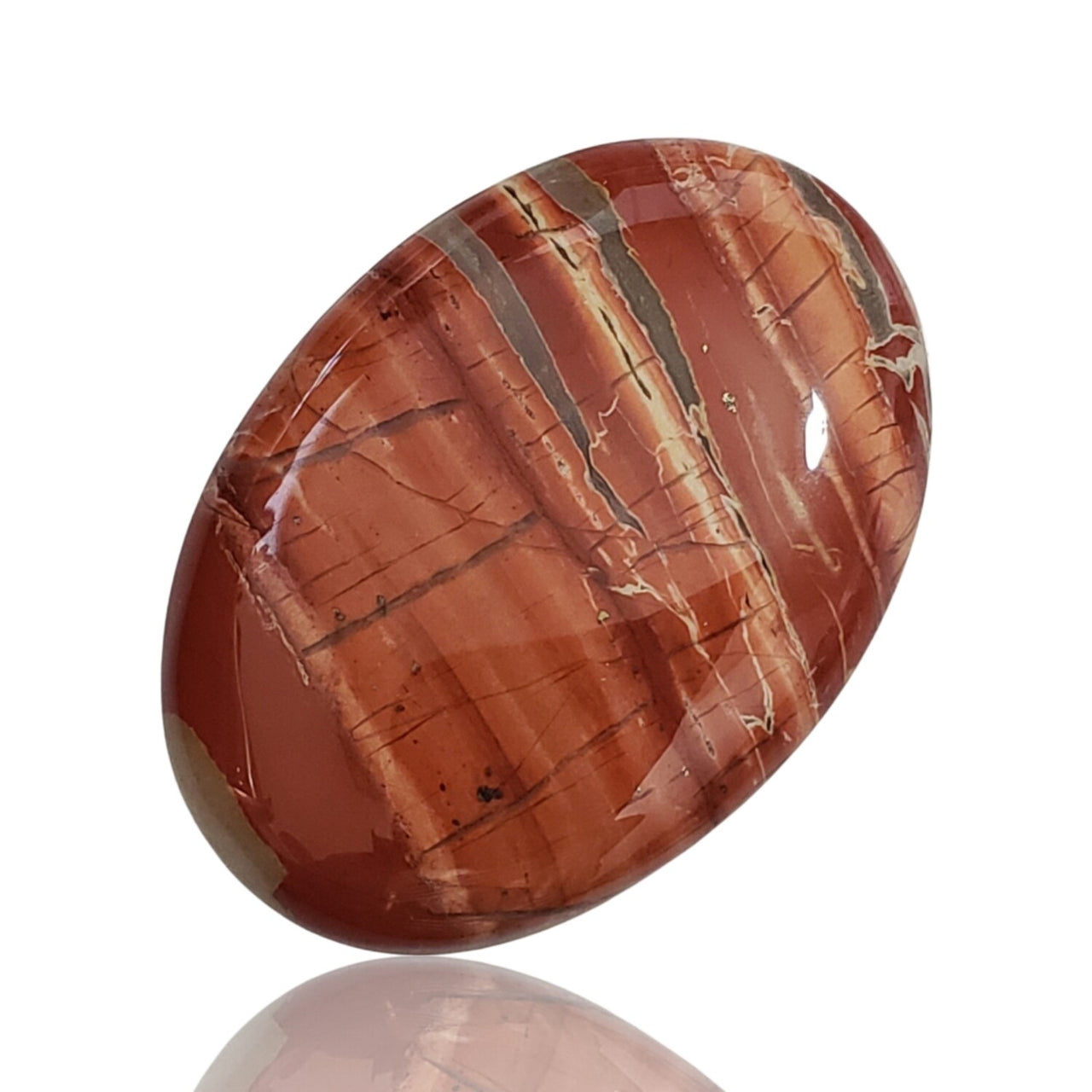 61.5Ct Natural Red River Jasper Cabochon 37x26mm