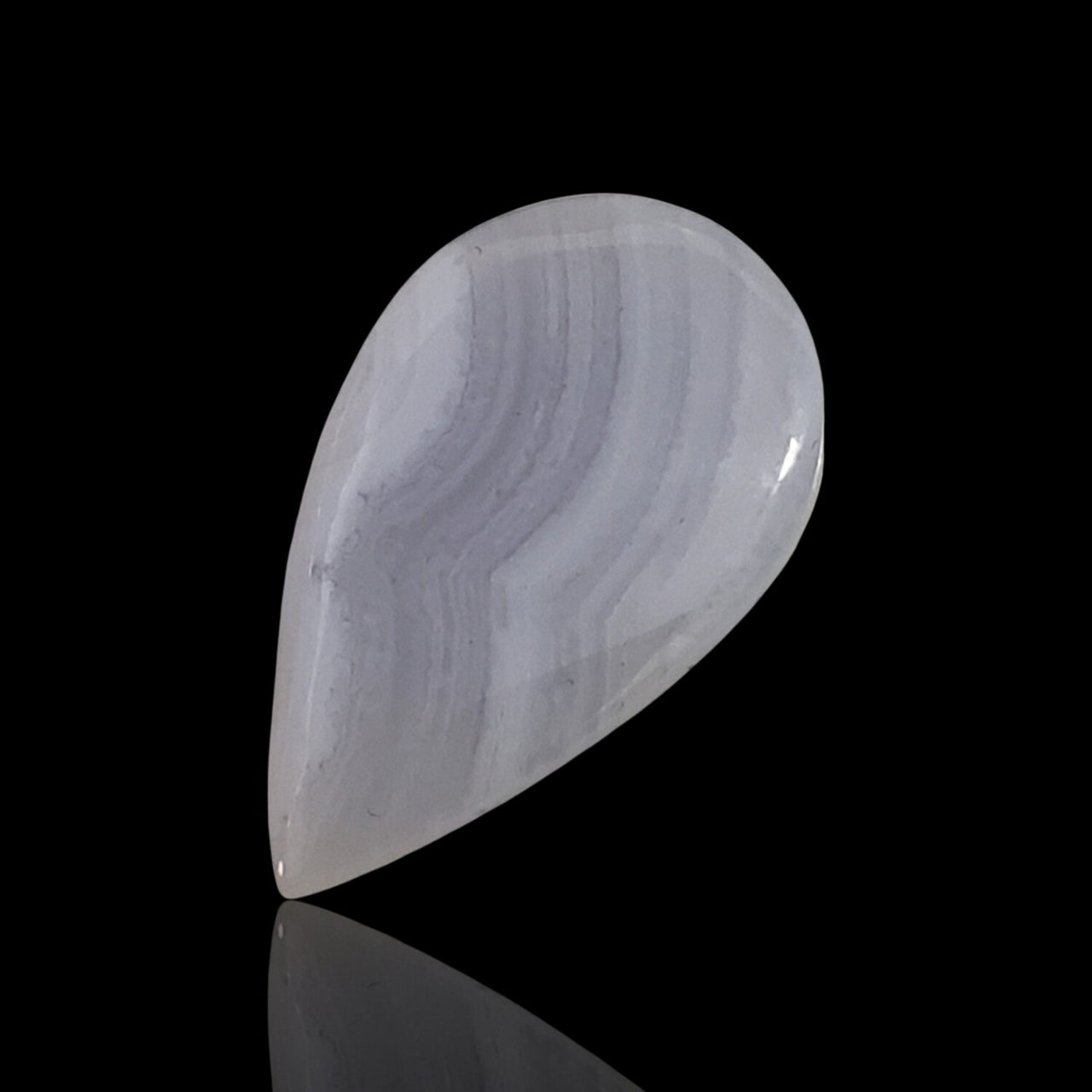 12.5Ct Natural Blue Lace Agate Cabochon 27x16mm