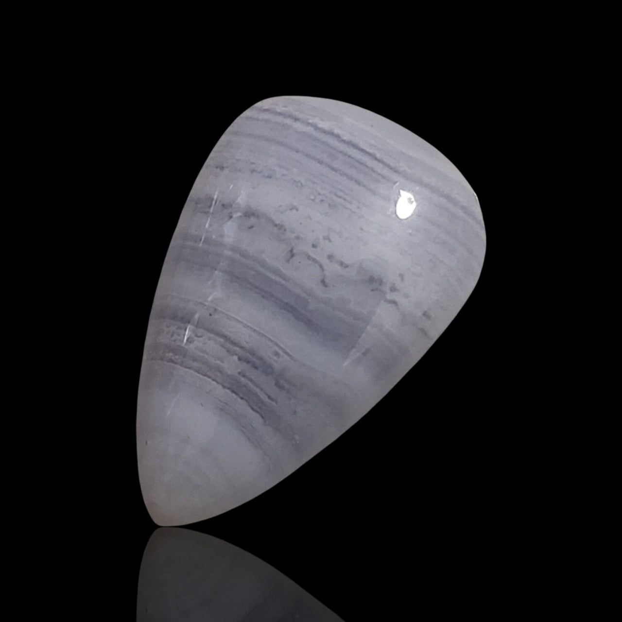 16.5Ct Natural Blue Lace Agate Cabochon 26x17mm