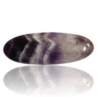 Thumbnail for 68.5Ct Natural Amethyst Lace Agate DRILLED Pendant Bead. Slight nick on base edge 59x22mm