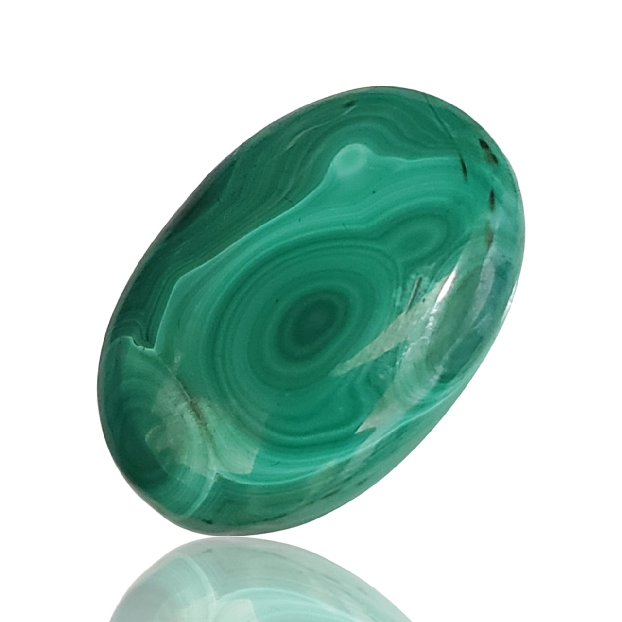 39Ct Natural Malachite Cabochon 30x21mm