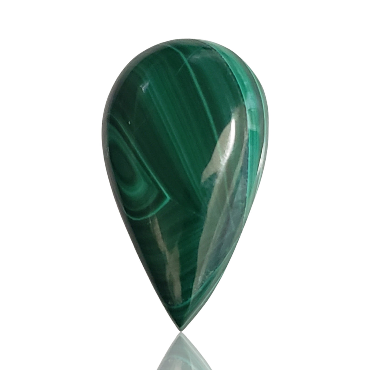 40Ct Natural Malachite Cabochon 32x18mm