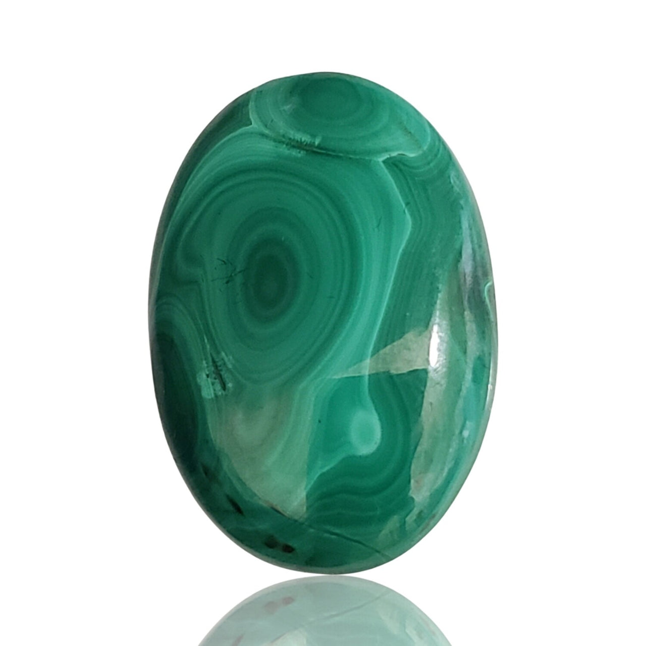 39Ct Natural Malachite Cabochon 30x21mm