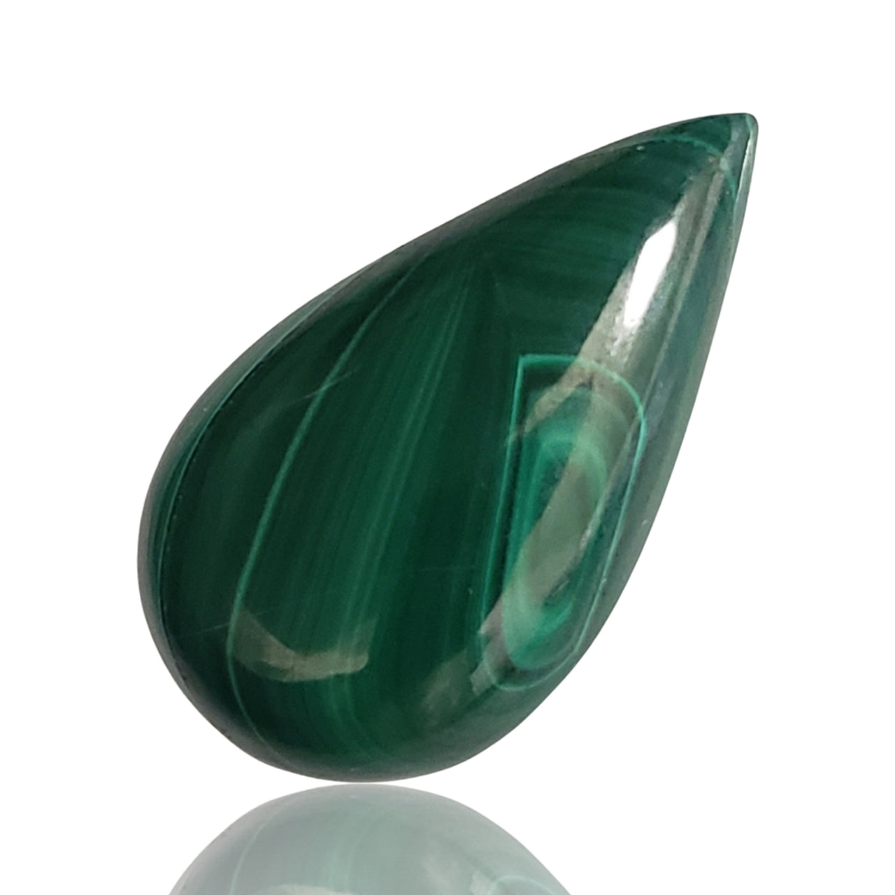 40Ct Natural Malachite Cabochon 32x18mm