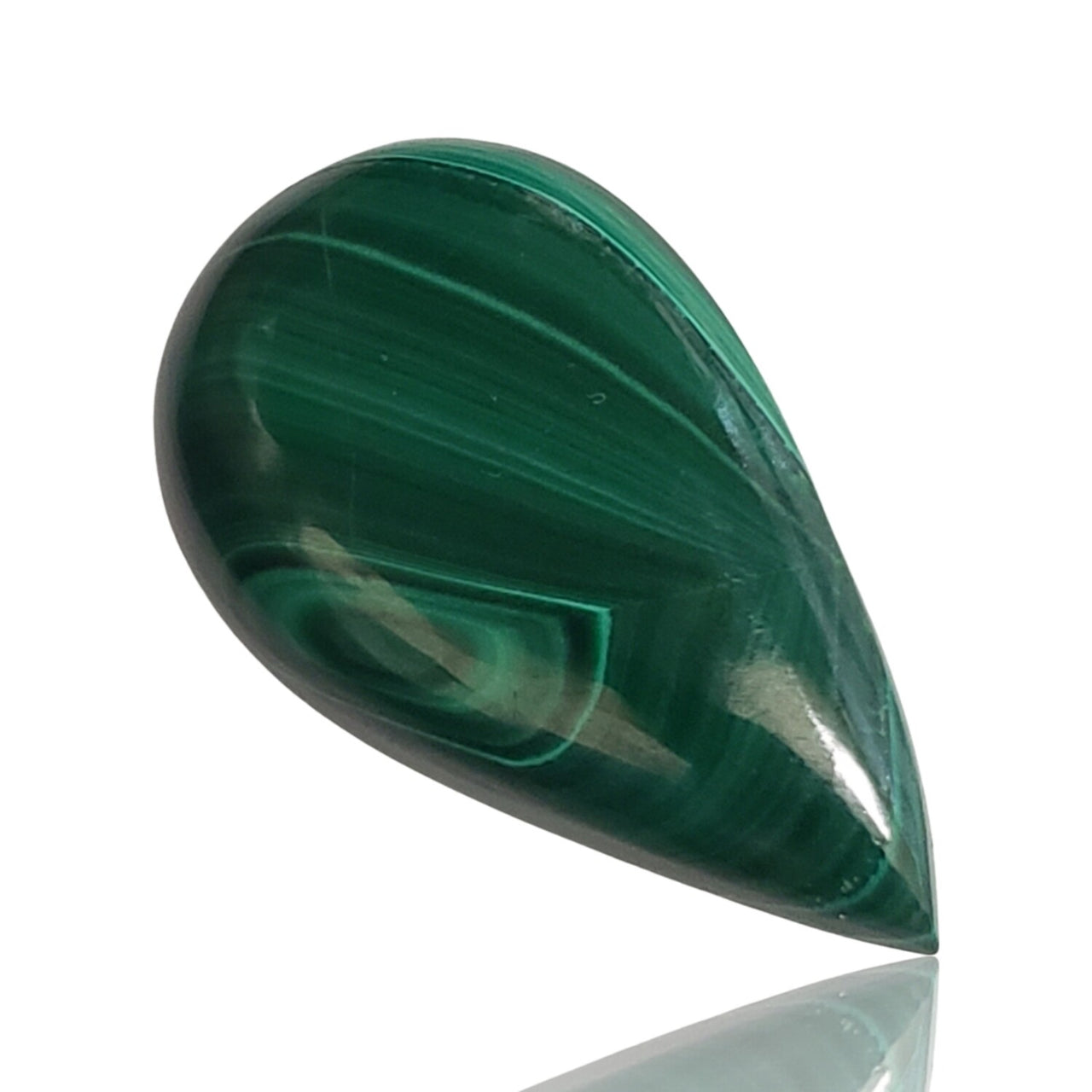 40Ct Natural Malachite Cabochon 32x18mm