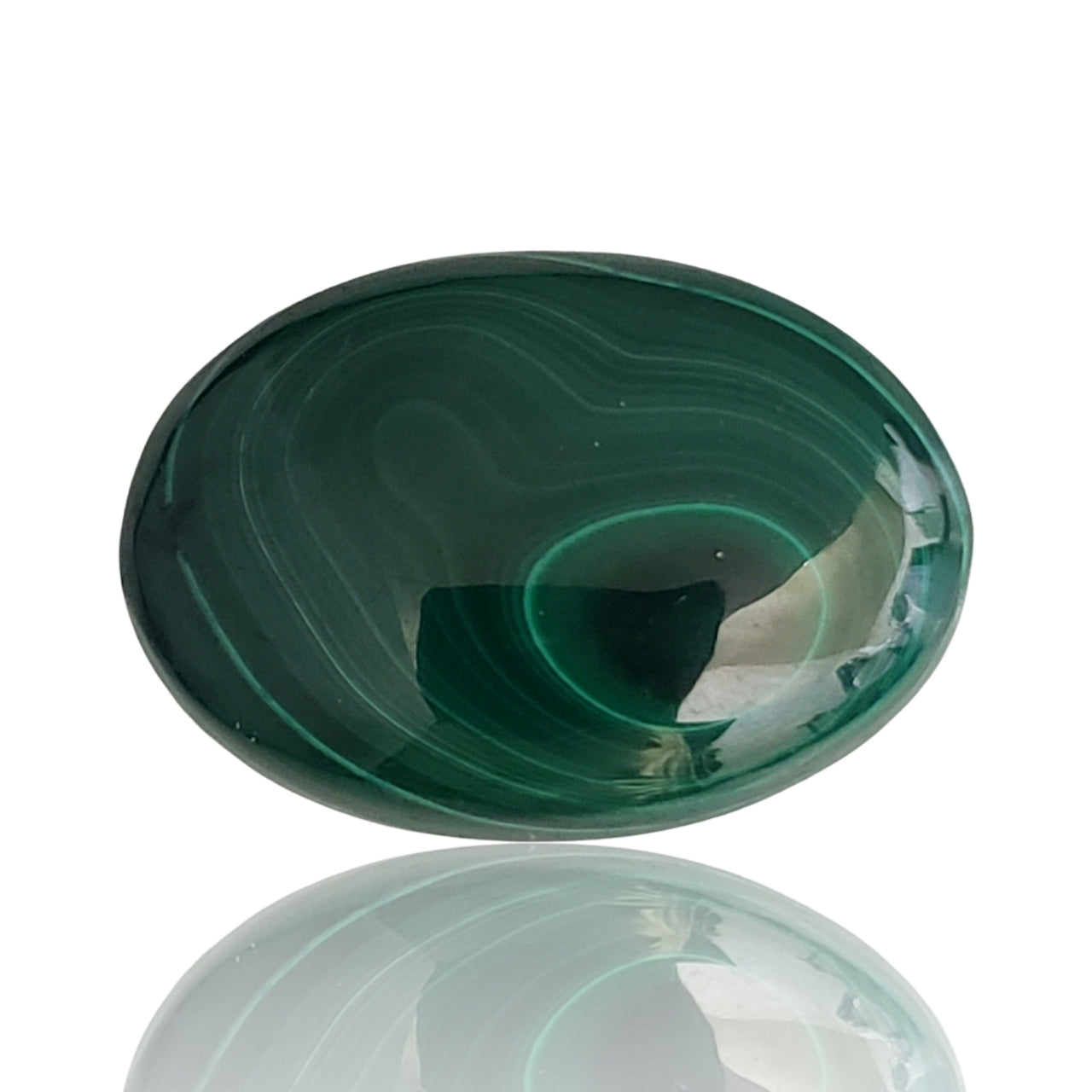 56.5Ct Natural Malachite Cabochon 30x21mm