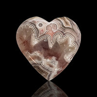 Thumbnail for 17Ct Natural Crazy Lace Agate Heart Cabochon 22x22mm