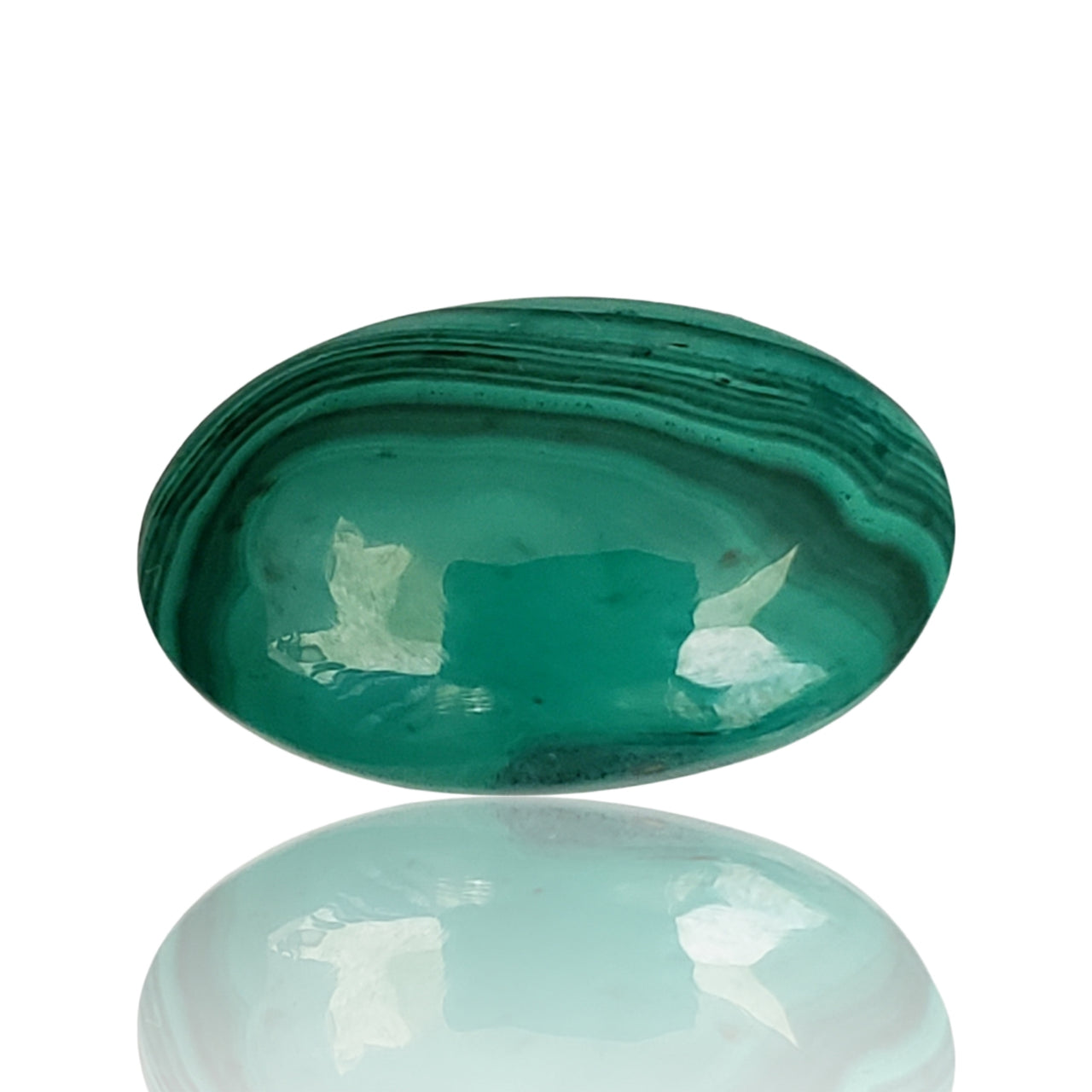 39Ct Natural Malachite Cabochon 29x18mm