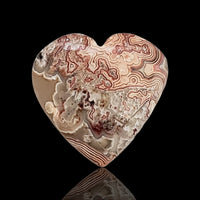 Thumbnail for 14.5Ct Natural Crazy Lace Agate Heart Cabochon 20x20mm