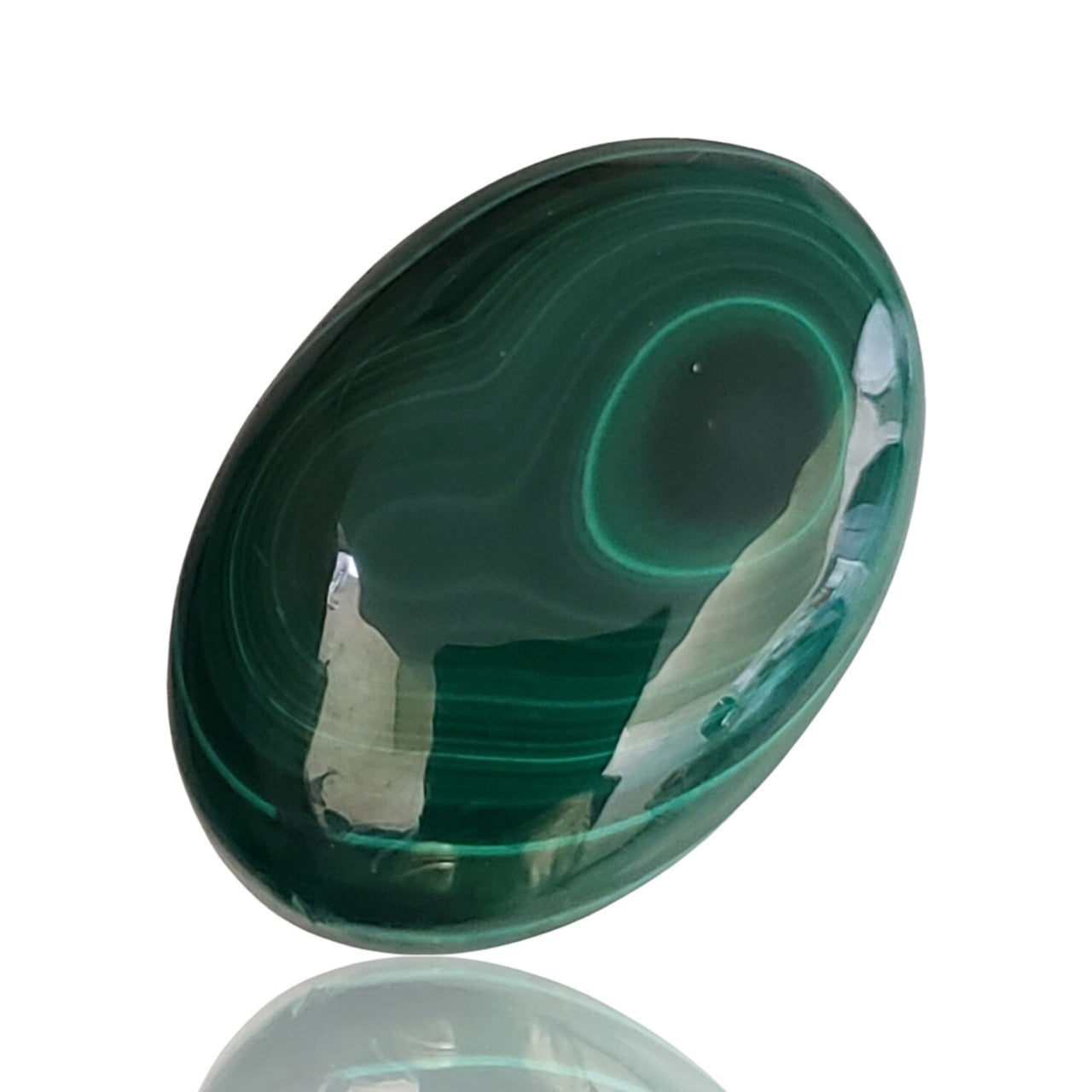 56.5Ct Natural Malachite Cabochon 30x21mm