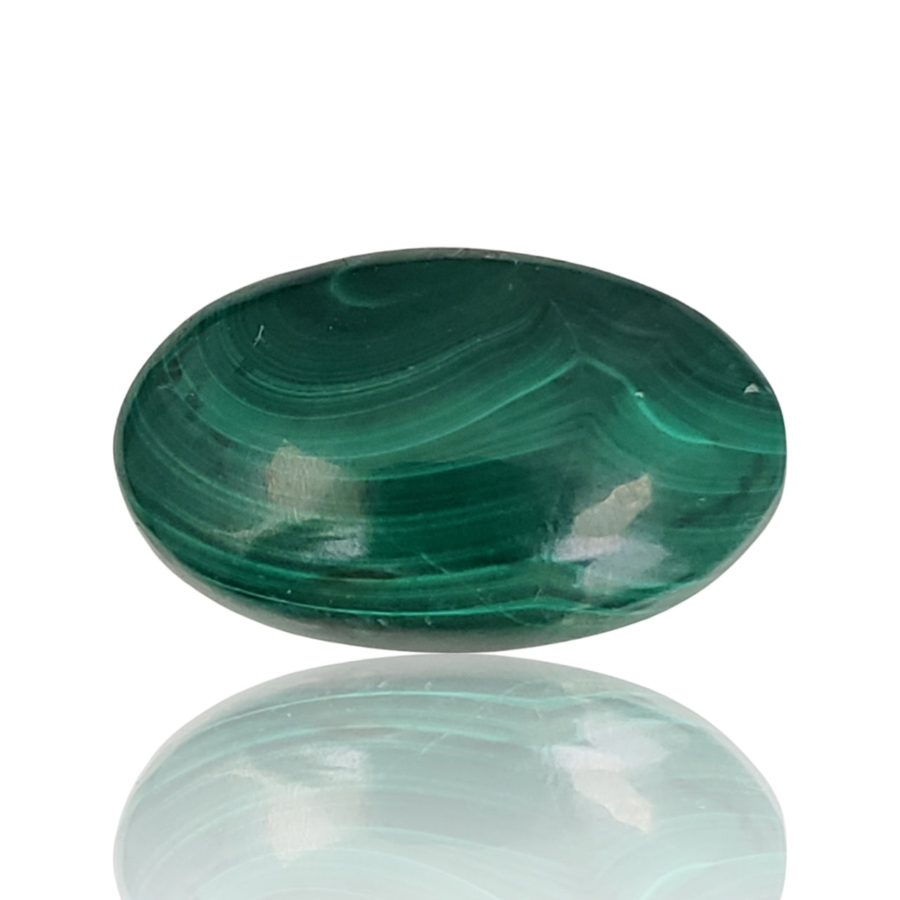 39Ct Natural Malachite Cabochon 29x18mm