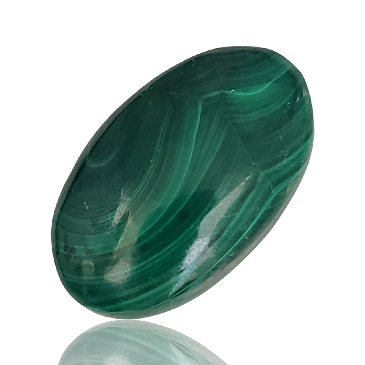 39Ct Natural Malachite Cabochon 29x18mm