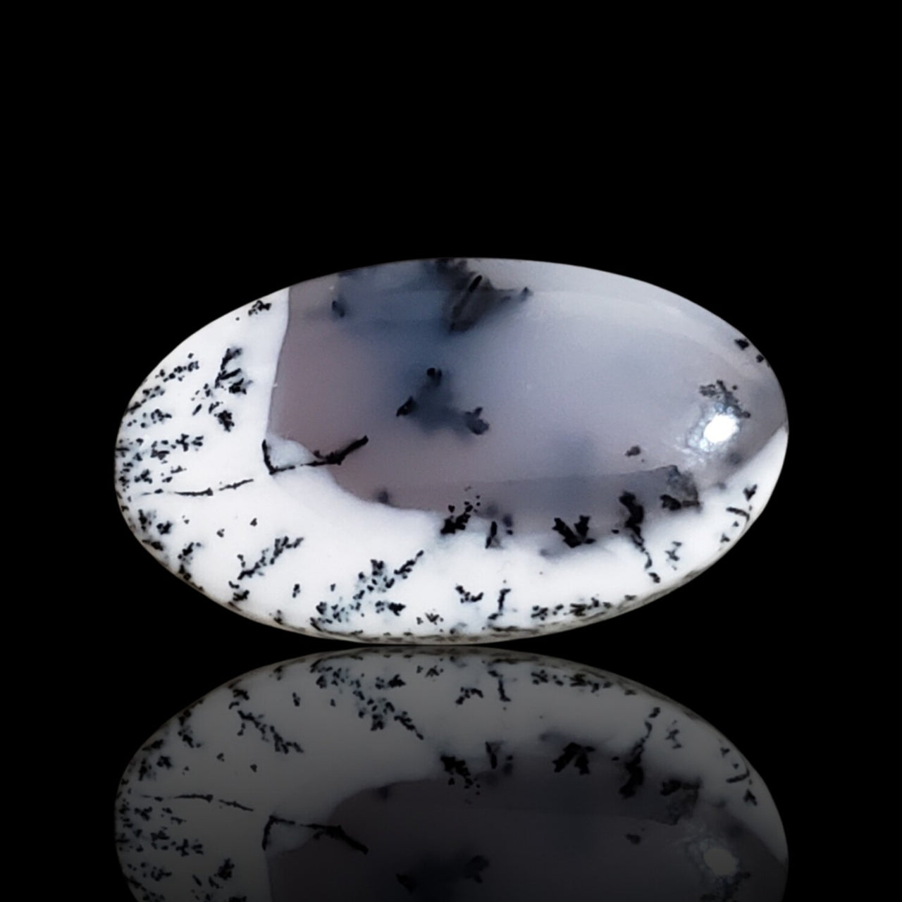 19.5Ct Natural Dendrite Opal/Merlinite Cabochon 30x17mm