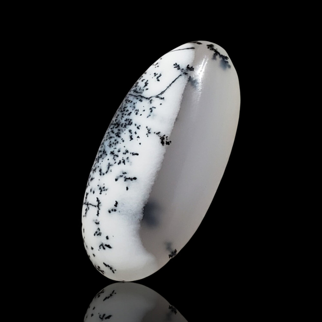 20.5Ct Natural Dendrite Opal/Merlinite Cabochon 32x16mm