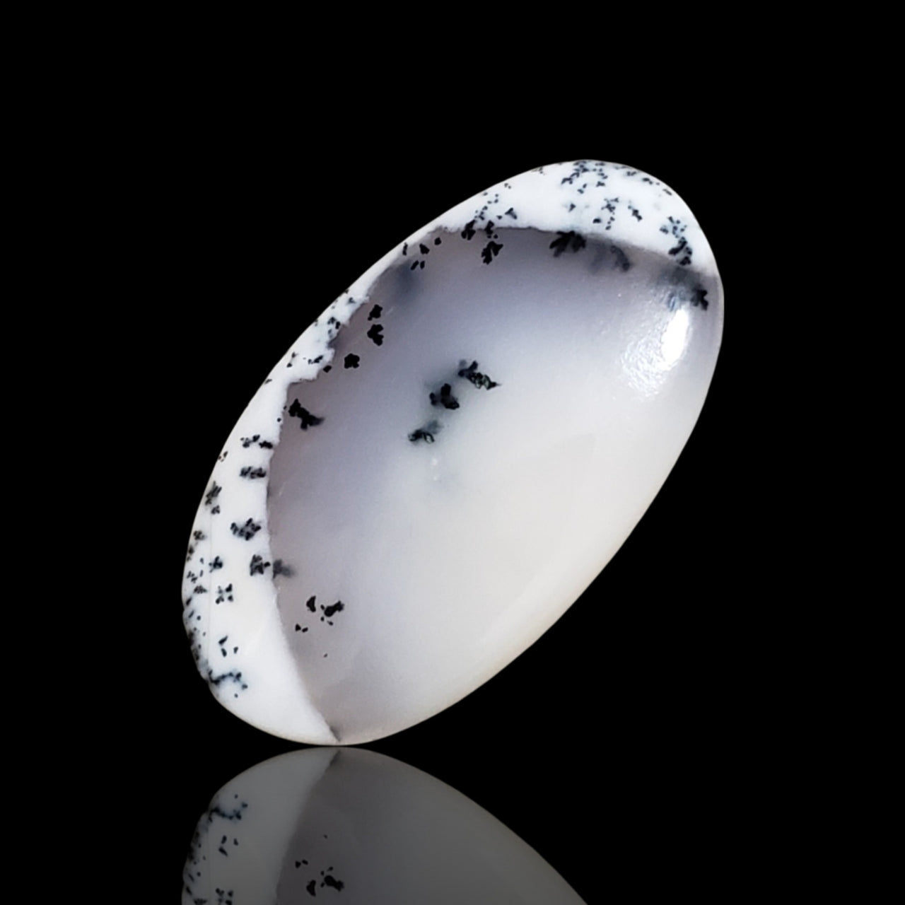 22.5Ct Natural Dendrite Opal/Merlinite Cabochon 32x18mm