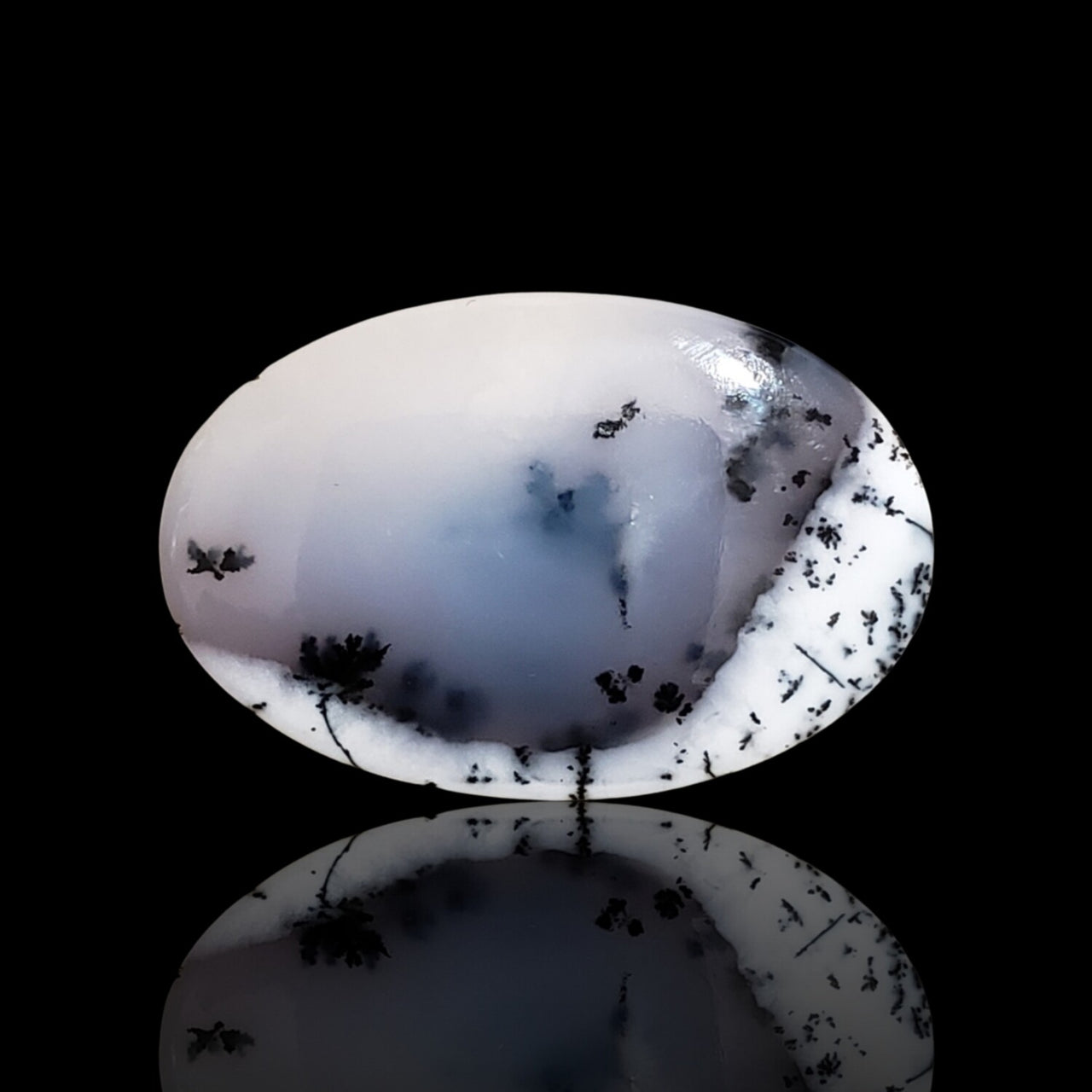 19.5Ct Natural Dendrite Opal/Merlinite Cabochon 28x19mm