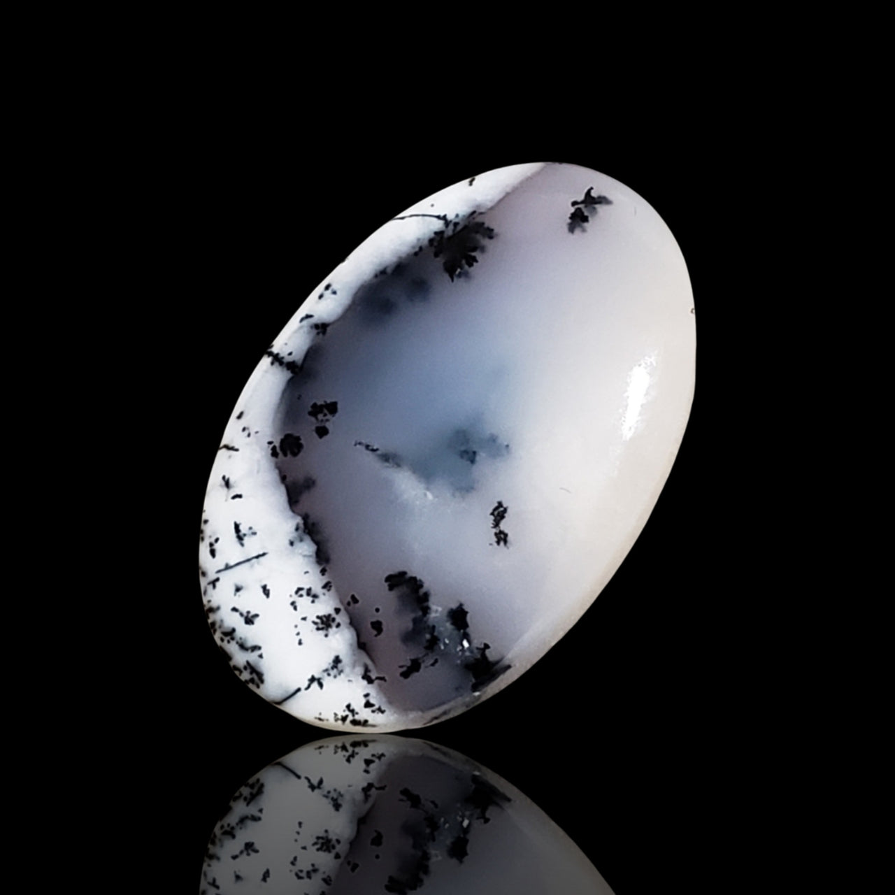 19.5Ct Natural Dendrite Opal/Merlinite Cabochon 28x19mm