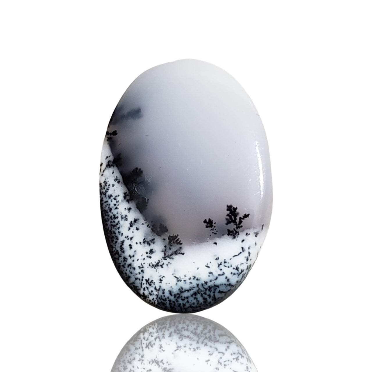 20.5Ct Natural Dendrite Opal/Merlinite Cabochon 27x18mm