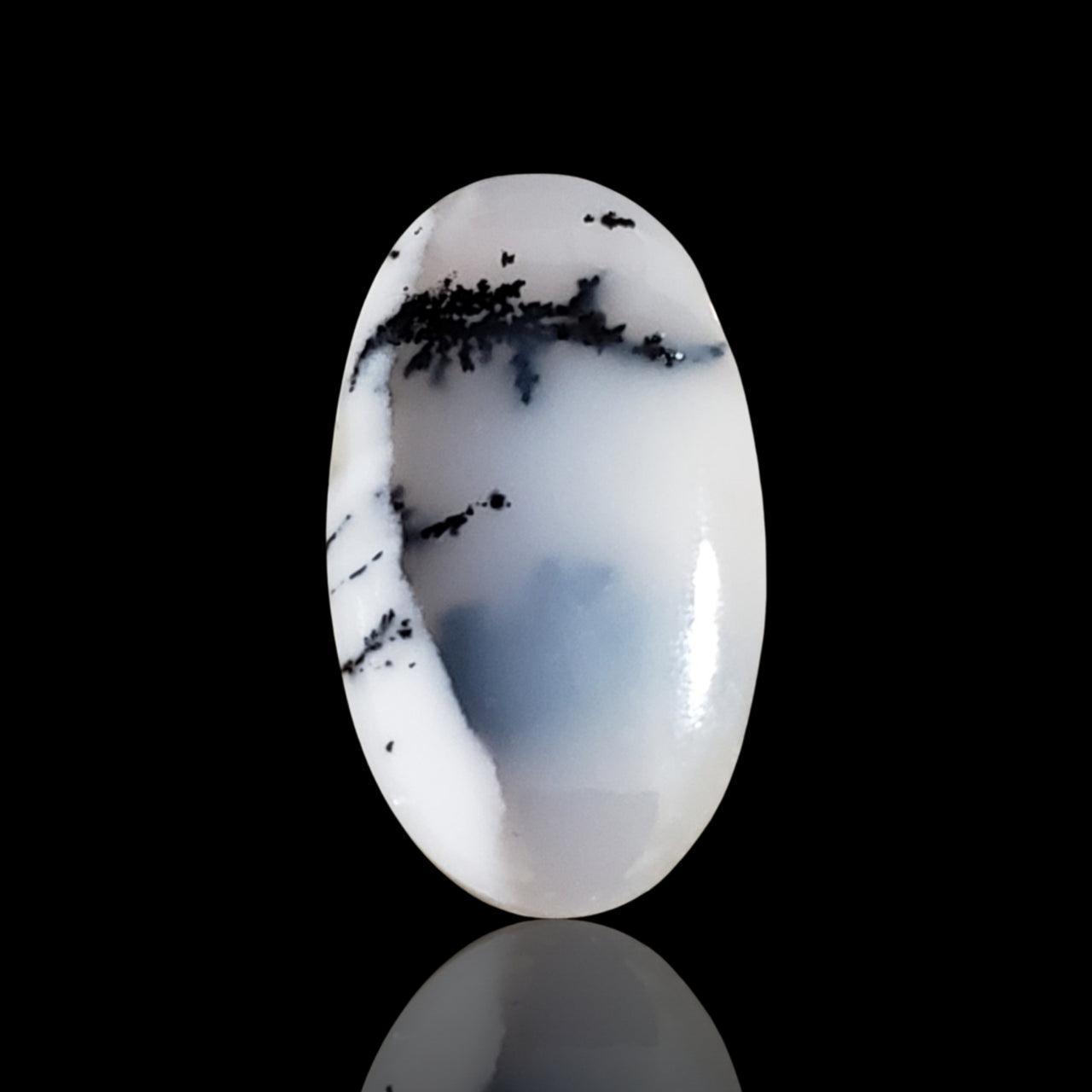 20Ct Natural Dendrite Opal/Merlinite Cabochon 30x17mm