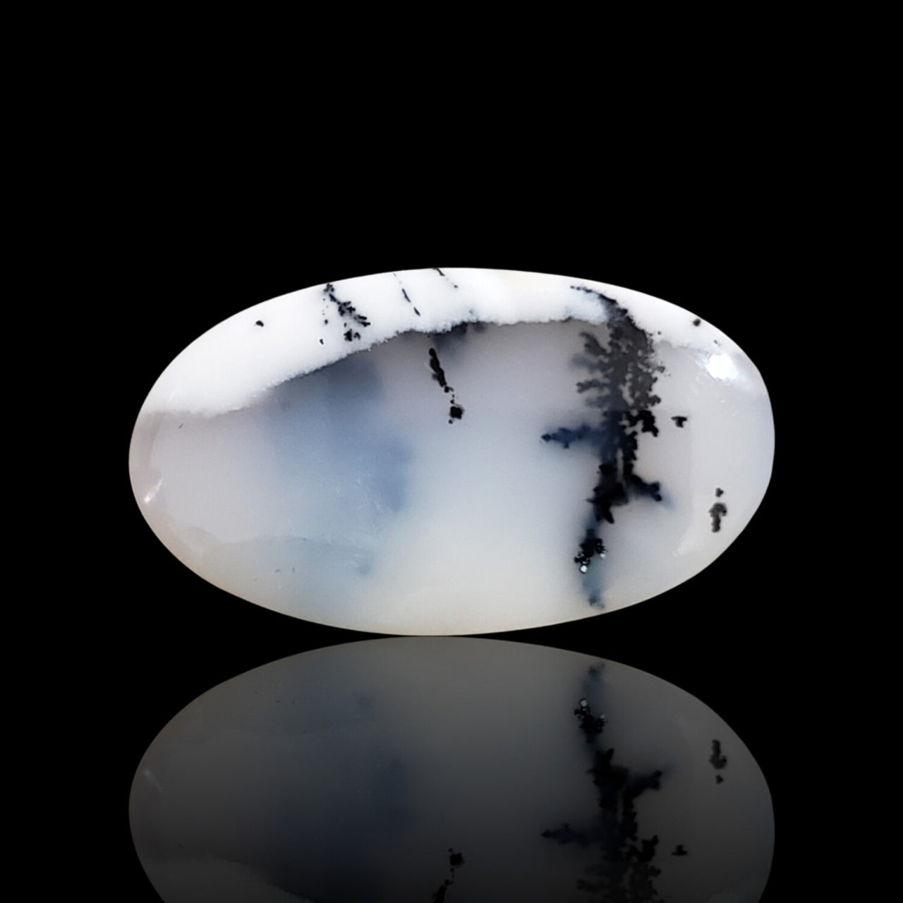 20Ct Natural Dendrite Opal/Merlinite Cabochon 30x17mm