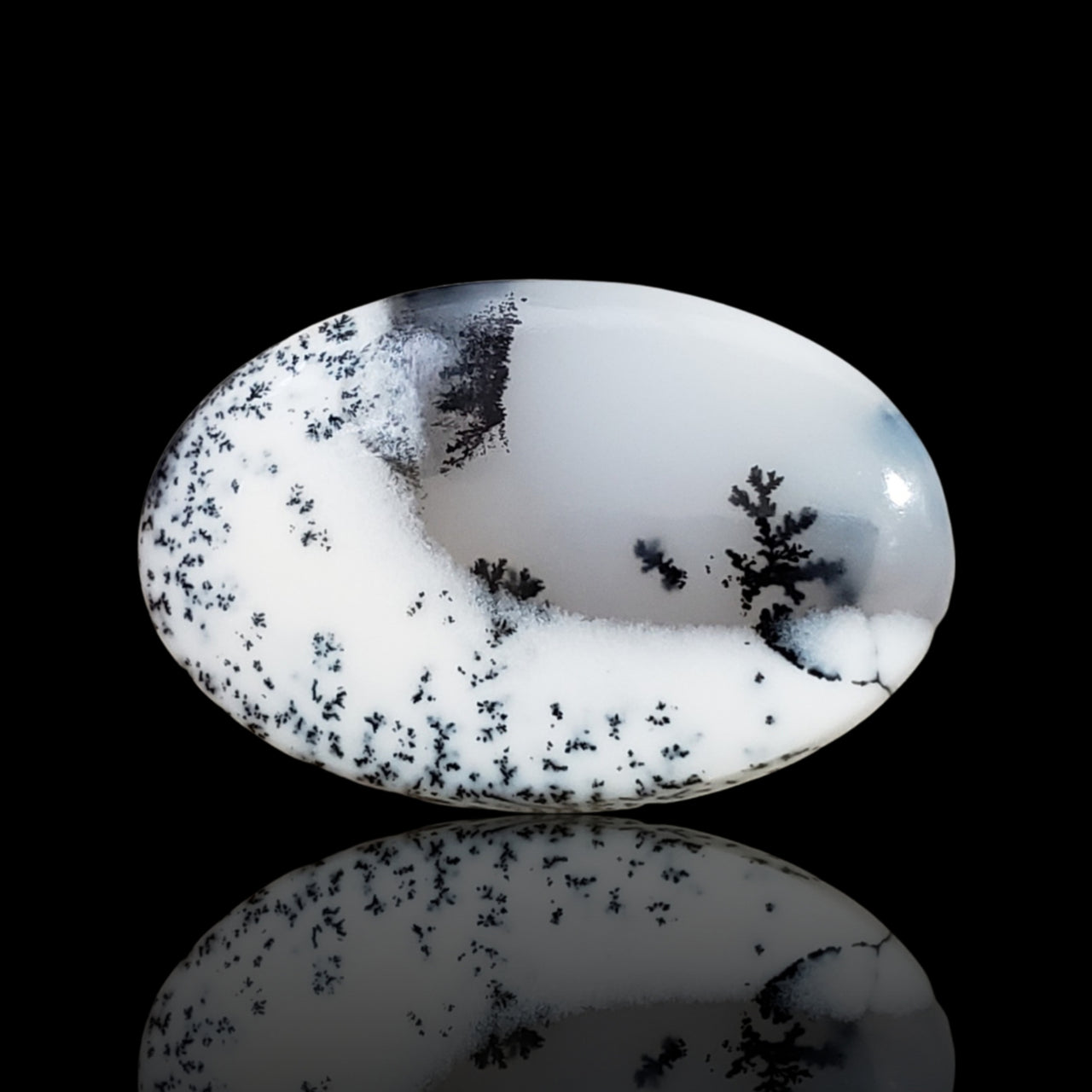 20Ct Natural Dendrite Opal/Merlinite Cabochon 29x19mm