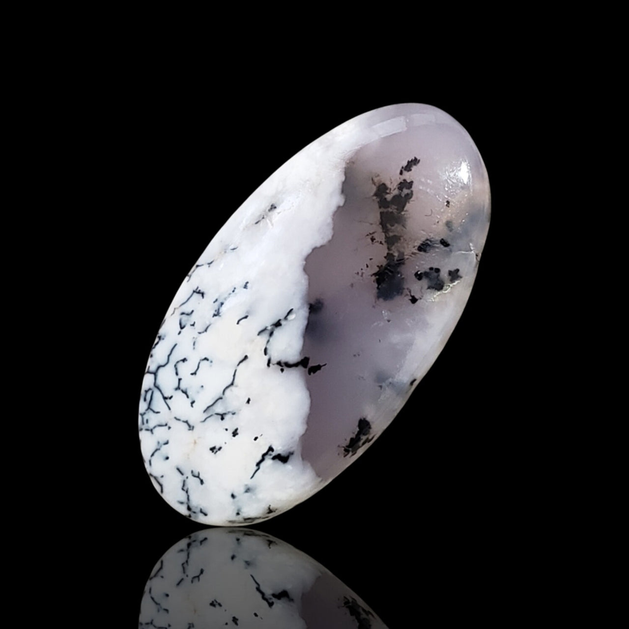 13Ct Natural Dendrite Opal/Merlinite Cabochon 27x14mm