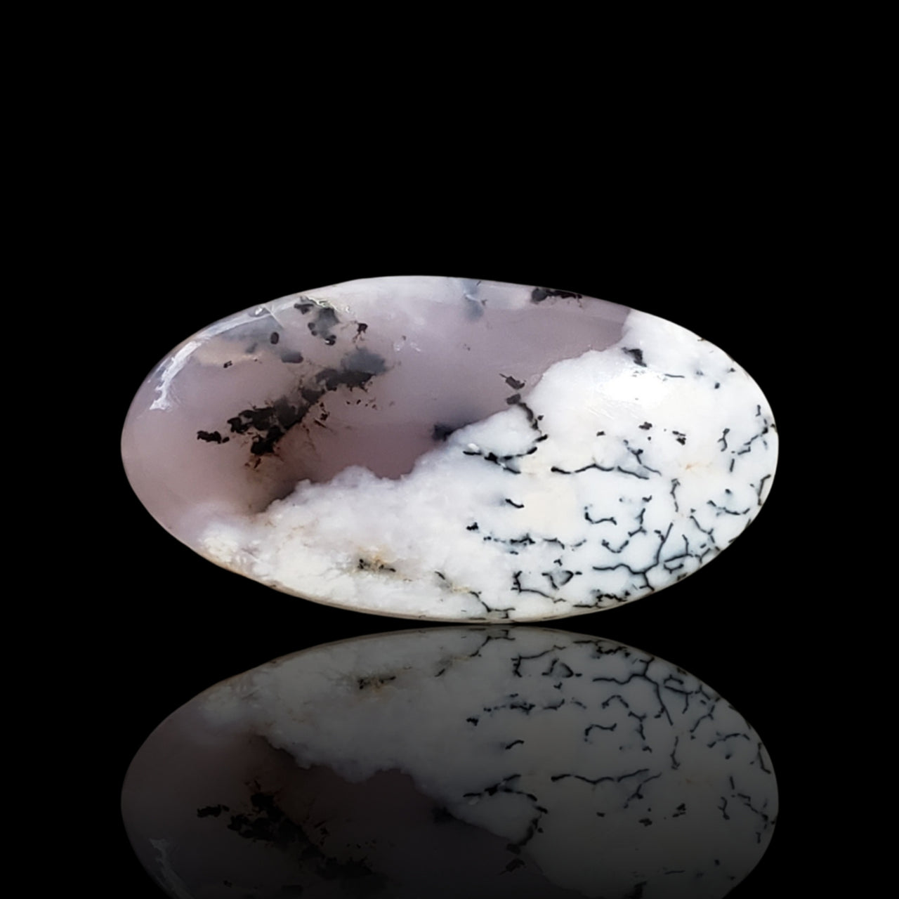 13Ct Natural Dendrite Opal/Merlinite Cabochon 27x14mm