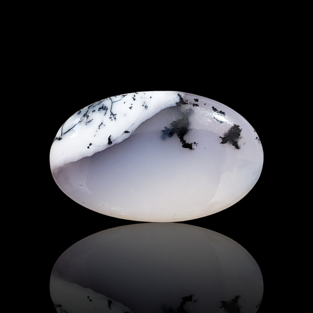 18Ct Natural Dendrite Opal/Merlinite Cabochon 27x17mm