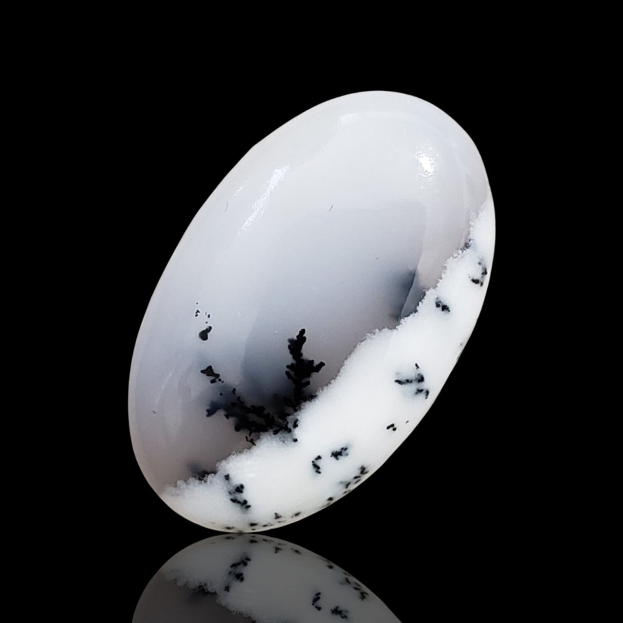 16Ct Natural Dendrite Opal/Merlinite Cabochon 24x15mm