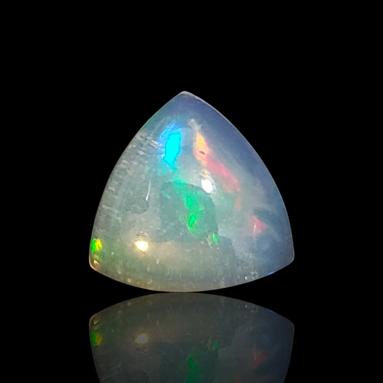 3.5Ct Natural Ethiopian Opal Trillion Cut Cabochon 11x11mm