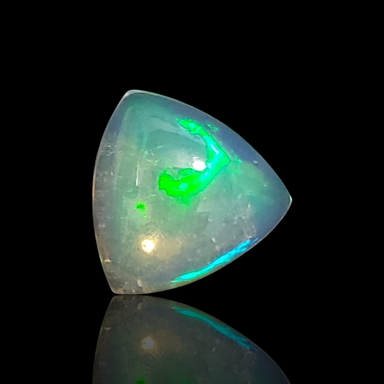 3.5Ct Natural Ethiopian Opal Trillion Cut Cabochon 11x11mm