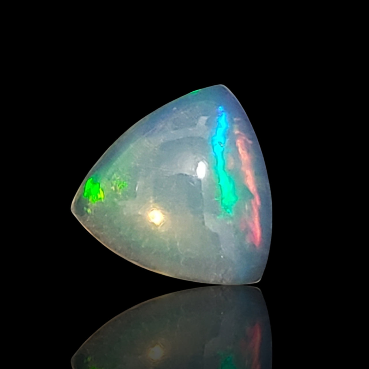 3.5Ct Natural Ethiopian Opal Trillion Cut Cabochon 11x11mm