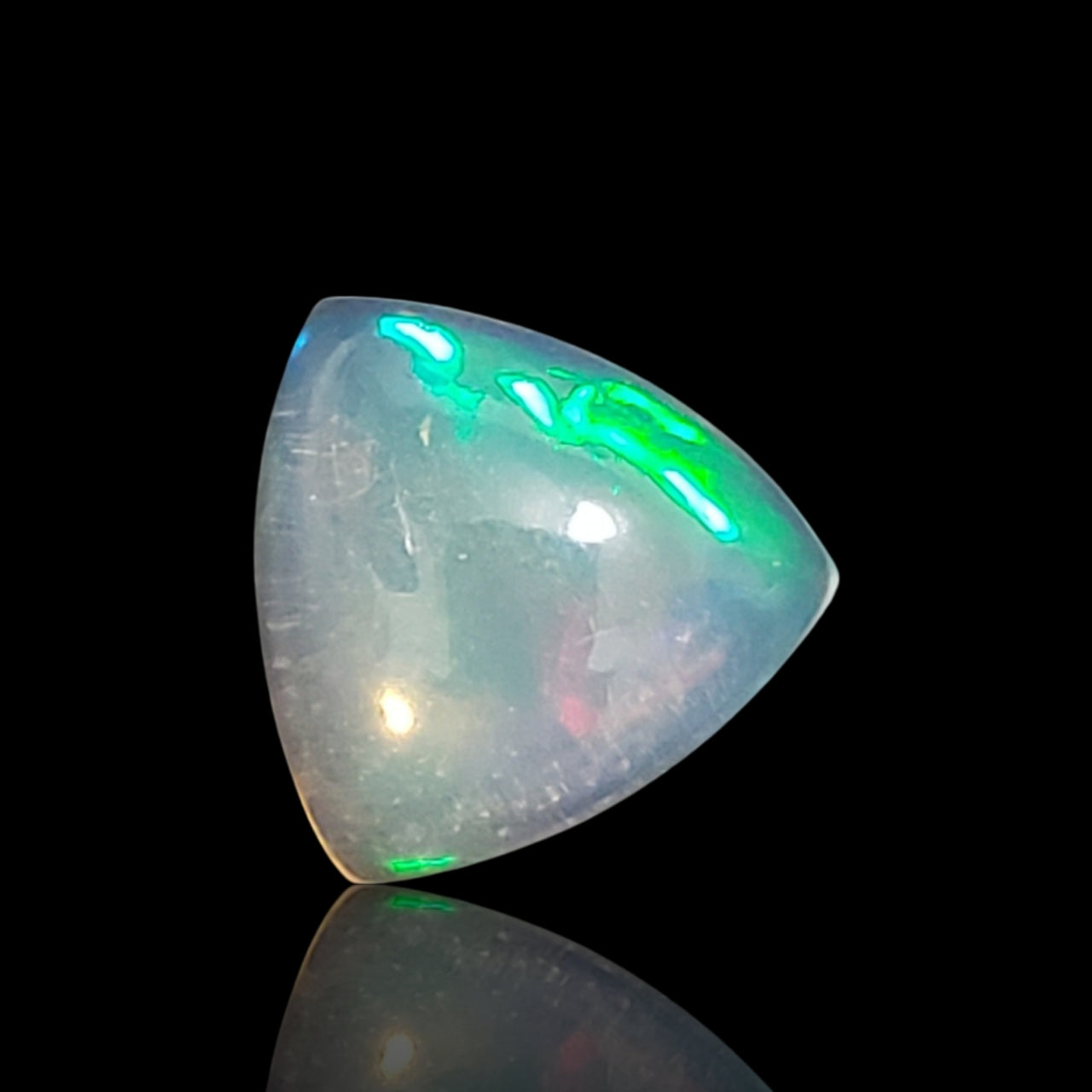 3.5Ct Natural Ethiopian Opal Trillion Cut Cabochon 11x11mm