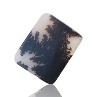 Thumbnail for 7Ct Natural Scenic Dendritic Montana Agate Slice Cabochon 20x16x1.6mm