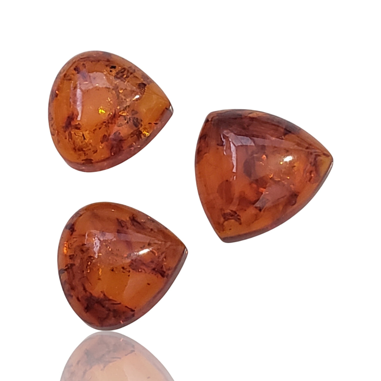 7.5Ct 3Pcs Natural Baltic Amber Cabochon LOT 