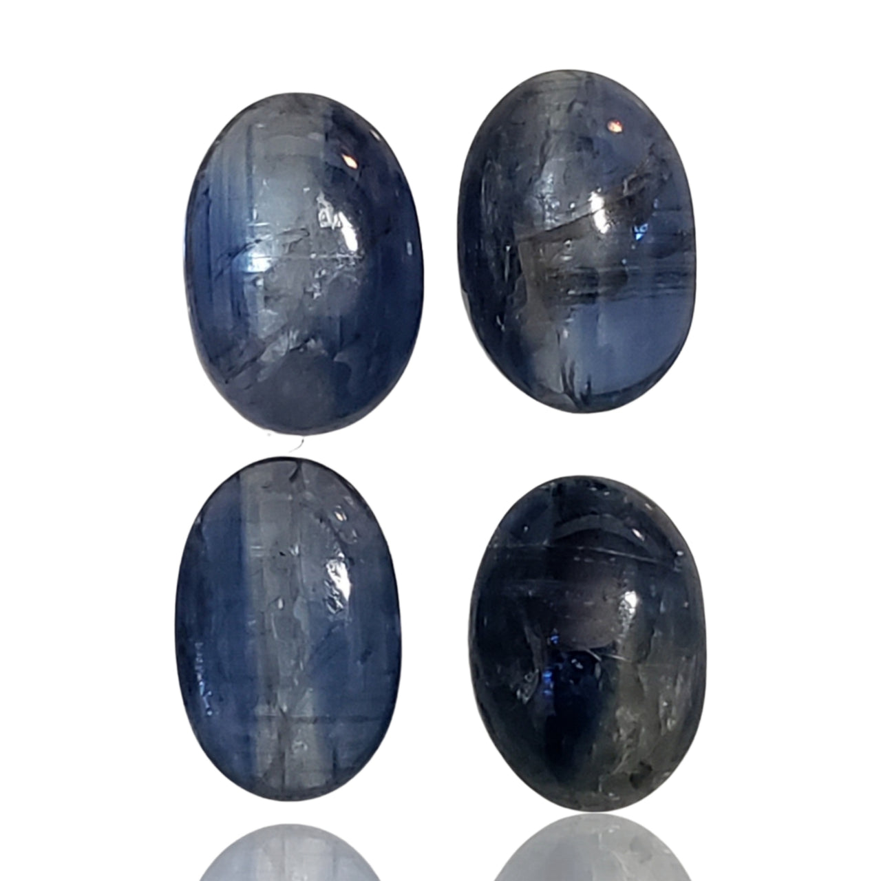 16Ct 4Pcs Natural Kyanite Cabochon LOT